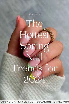 Get your nails ready for fall with these cozy and warm designs! 🍂 Think rich colors and autumnal patterns that perfectly capture the season. #NailInspo #FallNails Spring Break Nails, Simple Spring Nails, 2023 Pink, May Nails, Spring Acrylic Nails, Nails Gold, Spring Nail Trends