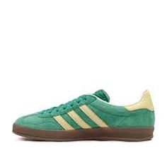 adidas Original Gazelle Indoor 'Green Yellow Tan' IH7500 Green And Yellow Adidas, Green Gazelle, Gazelle Adidas, Adidas Yellow, Yellow Adidas, Back To School Shoes, Adidas Original, Adidas Gazelle, School Shoes