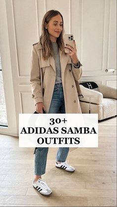 Check out 30 Adidas Samba outfits you can't miss on Pinterest right now! From trendy Samba Adidas outfits and chic Adidas Samba looks to pairing them with Skandinavian fashion, there's something for every style. Try a casual Samba outfit with baggy jeans or go for a cozy fall outfit with a cardigan. Explore winter outfit ideas, like a black jeans women outfit or stylish outfits with a white cardigan. Perfect inspo for back to school and beyond!