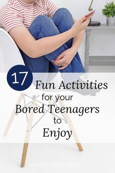 Although teenagers are on their phones a lot, they get bored sometimes too. Here you can find 17 fun activities for your teenagers to enjoy. Non-seasonal. Raising Teenagers Humor, Sibling Bonding Activities, Sibling Bonding