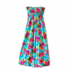 a women's dress with colorful flowers on it