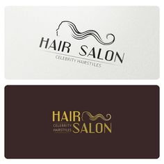 hair salon logo and business card design