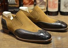 Mens Loafer, Brown Suede Loafers, Brogues Style, Quality Leather Boots, Custom Design Shoes, Black Wings, Men Loafers, Loafers Shoes, Suede Loafers