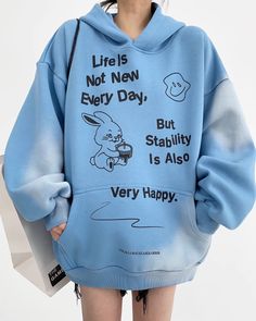 A sweatshirt hoodie with a playful design on the front.

It's loose and oversized, so you can wear it with a wide variety of outfits.

A piece with a unique design that has a strong presence.

◾️Model
Height/Weight: 158cm(62.2in)/45kg(99.2lb)
Size：L






Cm
(inches)

Length
Chest
Shoulder
Sleeve Length


M
66(25.9)
130(51.1)
64(25.1)
50(19.6)


L
68(26.7)
134(52.7)
65(25.5)
51(20.0)


XL
70(27.5)
138(54.3)
66(25.9)
52(20.4)


2XL
73(28.7)
142(55.9)
67(26.3)
53(20.8) Oversized Harajuku Hoodie With Cartoon Print, Blue Harajuku Sweatshirt For Winter, Oversized Blue Hip Hop Sweatshirt, Blue Cartoon Print Hoodie For Streetwear, Cute Blue Fleece Hoodie, Blue Hooded Sweatshirt With Cartoon Print, Trendy Leisure Sweatshirt With Drawstring Hood, Harajuku Long Sleeve Hoodie With Graphic Print, Blue Fleece Sweatshirt With Graphic Print