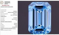 ad eBay - Emerald Cut 4.02 ct Lab Grown CVD Diamond Fancy Vivid Blue VS1 Clarity For Ring - Buy Now, click the link (eBay)