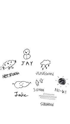 the drawing shows different types of animals and their names