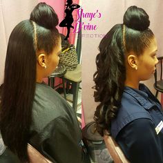 BUN / PRONTO QUICK WEAVE SHAYE'S D'VINE PERFECTION ARLINGTON TX ⬇️⬇️⬇️WEBSITE: ⬇️⬇️⬇️ http://shayesdvineperfection.com Quick Weaves, Sleek Ponytail Hairstyles, For School, Bridal Hair Inspiration, Quick Weave Hairstyles, Natural Hair Twists, Hairstyles For