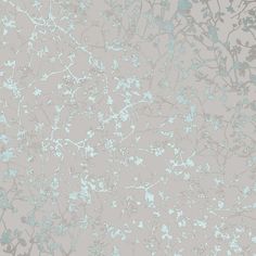 an image of a wallpaper with blue flowers on the top and bottom half of it