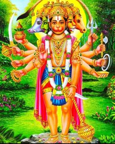 the hindu god with his four arms outstretched