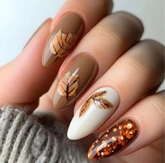 Nail Ideas For November, November Nail Designs, Thanksgiving Nail Designs, Ootd Instagram, Fall Manicure, Plaid Nails, Trendy Nail Art Designs, Sweater Nails