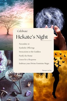 an advertisement for hekate's night