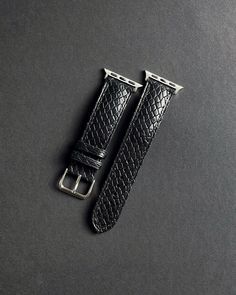 ❗️ Dear friends, unfortunately, at the moment, due to severe power shortages in Kyiv, we are not able to sew new straps. We hope the situation will improve in August when we purchase a generator for our workshop. ❗️✅ This strap in the listing is available in size M, which fits a wrist of 17.8-20.5 cm (strap length 125/75 mm). Classy black faux python Watch Strap, handcrafted of premium cow leather.  The skin pattern imitates the small scales of a python. Due to stamped snake pattern each our str Leather Apple Watch Strap, Apple Watch Leather Strap, Black Python, Black Leather Watch, Leather Watch Band, Snake Pattern, Skin Pattern, Apple Watch Bands Leather, Snake Patterns