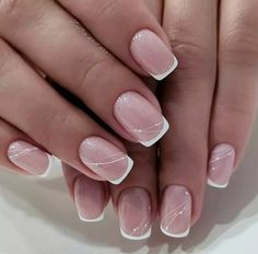 Hair Dues, Ongles Gel French, French Manicure Nail Designs, Summer Nail Designs, Manicure Nail Designs, Nail Time