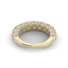 **Our diamonds are 100% REAL, natural earth mined** Gorgeous half eternity wedding band set with 3.88 Carat of Round cut diamonds mounted in 14K Yellow Gold. I start manufacturing your jewelry as soon as you place your order. Setting -Total Carat Weight: 3.88 -14K Yellow Gold -Size: Resizeable -Certificate Of Authenticity Included by www.gil-lab.com Main Diamonds: -Round Brilliant -3.88 Carat -Color: F -Clarity: SI1 -Clarity Enhanced About us: Hi! My name is Daniel and I've started Diana Rafael Yellow Gold Half Eternity Round Band, Yellow Gold Diamond Half Eternity Band, Yellow Gold 14k Diamond Ring With Half Eternity, Round Cut Half Eternity Yellow Gold Jewelry, 14k Yellow Gold Half Eternity Band, Unique Diamond Wedding Bands, Round Diamonds Wedding Band, Pear Cut Engagement Rings, Half Eternity Wedding Band