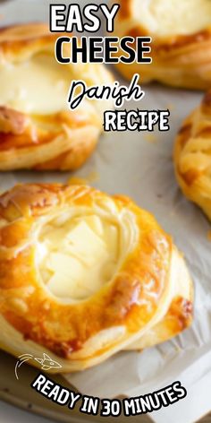 easy cheese danish recipe ready in 30 minutes to make it's very tasty