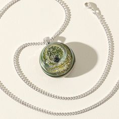 Your loved one's cremated remains are incorporated into a glass galaxy necklace that will comfort you as you grieve. Cremated Remains, Galaxy Necklace, The Flame, Glass Necklace, Cable Chain, A Heart, Rhodium Plated, Womens Necklaces, Glass Art