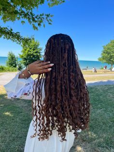 Dark Brown Bohemian Braids, Chocolate Brown Boho Braids, Brown Boho Braids Black Women, Coffee Brown Braids, Dark Brown Boho Braids, Dark Brown Boho Knotless Braids, Black And Brown Goddess Braids, Dark Brown Goddess Braids, Brown Boho Braids