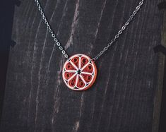 Orange Round Pendant Jewelry Gift, Orange Round Pendant Jewelry For Gift, Orange Round Pendant Jewelry As Gift, Handmade Round Jewelry For Valentine's Day, Orange Round Jewelry For Gifts, Round Orange Jewelry For Gifts, Orange Round Jewelry As A Gift, Unique Orange Jewelry For Gifts, Unique Orange Jewelry For Gift