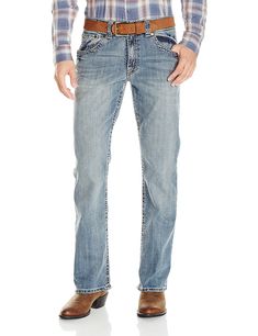 Men's Rock 47 Slim Fit Boot Cut Jean - Blues - CS12N1HOQ65,Men's Clothing, Jeans  #men #fashion #style #outfits #gift #Jeans Jeans Men Fashion, Fashion Style Outfits, How To Wear Sneakers, Clothing Jeans, Best Running Shoes, Online Mens Clothing, Denim Collection