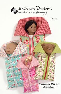 the doll is wearing pajamas and holding a teddy bear in her arms, while she has an umbrella over her head