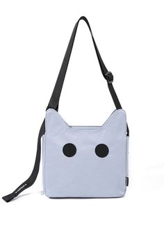 The purr-fect fusion of feline charm and functional design - the Noxxon Messenger Bag with Cat Ears and Eyes! Let your playful side roam free as you strut the streets with this quirky yet stylish accessory. Trendy Shoulder Bag With Cat Design, Trendy Travel Shoulder Bag With Cat Design, Casual Satchel Shoulder Bag With Cat Design, Trendy School Shoulder Bag With Cat Design, Trendy Cat Design Shoulder Bag For Travel, Trendy Cat Design Shoulder Bag For School, Daily Use Crossbody Bag With Cat Design, Trendy Travel Bags With Animal Design, Everyday Use Crossbody Shoulder Bag With Cat Design