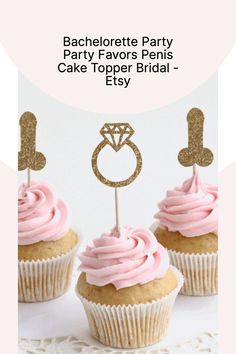 Bachelorette Cupcake topper Bachelorette Cupcakes, Bachelorette Cups, Bridal Decor, Bridal Shower Cupcakes, Funny Bachelorette