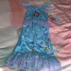 New With Tags Girls Size Small The Little Mermaid Dress, Little Mermaid Dress, Little Mermaid Dresses, Disney Dresses, Mermaid Dress, Little Mermaid, Kids' Dresses, The Little Mermaid, Blue Purple