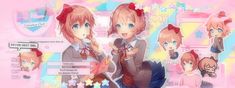 Ddlc Twitter Header, Ddlc Discord Banner, Doki Doki Literature Club Banner, Ddlc Header, Sayori Banner, Kawaiicore Banner, Ddlc Banner, Cute Headers