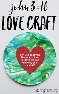 Love Craft for Preschoolers - Teaching Mama Christian Preschool Crafts, Teaching Mama, Craft For Preschoolers, Sunday Activities, Christian Preschool, Spring Scenery