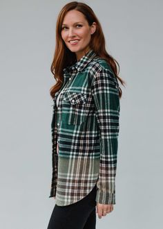 Green, black, white and orange plaid flannel Bleached dipped contrast Button closure Slits on each side Imported garment 100% Cotton *All sale items are FINAL SALE. SIZE CHART S: Bust: 38" / Length: 28"M: Bust: 40" / Length: 29"L: Bust: 42" / Length: 30"XL: Bust: 44" / Length: 31" Fall Green, Fall Flannel, Apple Orchard, Flannel Women, White And Orange, Orange Plaid, Style Expert, White Plaid, Plaid Flannel