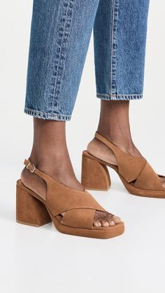 Intentionally Blank Siren Sandal Sling Heels | Shopbop Whiskey Brands, Intentionally Blank, Medical Problems, Pig Skin, Healthcare Professionals, Shoes Sandals, New Arrivals, Heel Height, High Heels