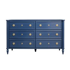 Somerset Bay La Rochelle 6 Drawer Dresser - Available in a Variety of Colors Nautical Dresser, Classic Dressers, Cottage Bungalow, Sherwin Williams Colors, Sherwin Williams Paint Colors, Coastal Furniture, Antique Brass Hardware, 6 Drawer Dresser, Modern History