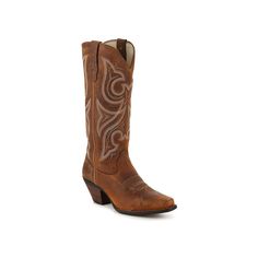 Durango-Jealousy Cowboy Boot Add flair to your look with these distressed boots from Durango. Pull on the Jealousy cowboy boots over your favorite jeans to complete your best-of-the-west outfits! Click here for Boot Measuring Guide. Rugged Boots For Rodeo In Fall, Rugged Heeled Boots With Snip Toe For Rodeo, Rugged Snip Toe Heeled Boots For Rodeo, Rugged Fall Rodeo Heeled Boots, Rugged Distressed Brown Boots For Western-themed Events, Country Style Heeled Boots For Ranch In Fall, Rugged Snip Toe Heeled Boots For Fall, Rugged Snip Toe Heeled Boots For Western Events, Country Style Distressed Brown Boots For Ranch