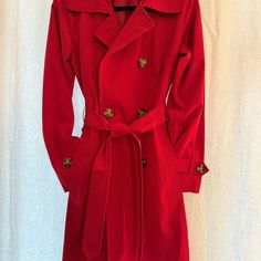 London Fog Red Pea Coat Size: Small Brand New - Never Worn! Red Pea Coat, London Fog, Pea Coat, Pea Coats, Jackets & Coats, Jackets For Women, London, Brand New, Red