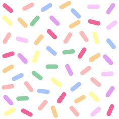 colorful sprinkles on a white background