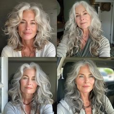 5 Haircuts That Make You LOOK YOUNGER After 50 Hair To Look Younger, Gray Curls, Haircut For Long Hair, Haircuts For Long Hair, Long Hair Cuts