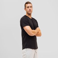 Tall guys, you deserve to feel comfortable and confident when you hit the gym. Our Pro-Performance T-Shirts are your new favorite gym buddy for working out, weightlifting, and everything in between. Featuring a cation, poly, elastane fabric blend, our athletic shirts will keep you cool and comfortable when you exercise. Each athletic shirt is durable, moisture wicking, flexible, and form flattering - ideal for exercise, weight lifting, and more. We tailored each shirt to flatter your tall, slim Functional Relaxed Fit T-shirt For Gym, Sporty Athletic Fit T-shirt For Gym, Basic Go-dry T-shirt For Workout, Functional Crew Neck Workout T-shirt, Functional Crew Neck T-shirt For Workout, Breathable Relaxed Fit T-shirt For Gym, Sporty Relaxed Fit T-shirt For Workout, Sporty Relaxed Fit Workout T-shirt, Basic Athletic Fit T-shirt For Workout