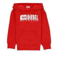 - Red Diesel Kids cotton hoodie for boy - Hood - Long sleeves - Front contrasting color print - Front kangaroo pocket - Elastic ribbed trimsComposition: 100% Cotton Red Long Sleeve Hoodie With Logo Print, Red Long Sleeve Hoodie With Logo, Red Cotton Hoodie With Kangaroo Pocket, Red Logo Print Hoodie Sweatshirt, Red Hoodie Sweatshirt With Logo Print, Red Cotton Sweatshirt With Adjustable Hood, Red Cotton Hoodie With Letter Print, Red Cotton Hoodie With Adjustable Hood, Red Cotton Sweatshirt With Double-lined Hood