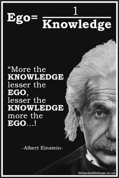 albert einstein quote with an image of the famous scientist