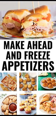 26 Appetizers You Can Freeze Ahead Freezer Appetizers, Freezable Appetizers, Salad Bites, Easy Make Ahead Appetizers, Best Freezer Meals, Frozen Appetizers, Easter Appetizers, Make Ahead Appetizers, Appetizers For A Crowd