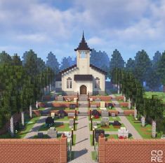 Minecraft Town Ideas, Minecraft Creative, Minecraft Modern City, Minecraft Town, Modern Minecraft Houses, Minecraft City Buildings, Rumah Minecraft Sederhana