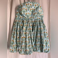 In Pristine Condition. A Double Lined Cotton With A Generous Pleats Puff Mini Dress . Wear This As A Mini And Also Elegant Over A Wide Leg Satin Or Linen Pants . Measures 18.5” Wide Armpit To Armpit (Bust) 16” Wide Waist 29” Long Length Orange Strapless Dress With Floral Print, Strapless Orange Dress With Floral Print, Strapless Cotton Dress With Floral Print, Orange Strapless Sundress, Mini Puff Dress, Puff Mini Dress, Halterneck Mini Dress, Floral Bustier, Target Dress