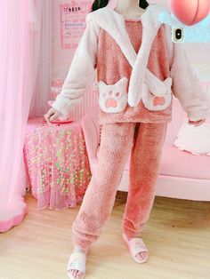 Lovely Cat Winter Pajamas Suits Set PN3486 ●Size: Top: S: length 64cm,bust 102cm,sleeve 62cm M: length 65cm,bust 104cm,sleeve 63cm L: length 66cm,bust 106cm,sleeve 64cm Pants: S :length 95cm,waist:58-68cm,hipline:106cm M :length 96cm,waist:60-70cm,hipline:108cm L :length 97cm,waist:62-72cm,hipline:110cm ●Material:polyester fibre (Please allow 1-3cm differs due to manual measurement.As different computers display colors differently,the color of the actual may vary slightly from the above images.Thanks for your understanding.) ●About Shipping: We attach great importance to the orders of each customer and parcel delivery. 1.Processing time: 2-3 business days. 2.Shipping time: 10-15 business days to US, please allow 3-4 weeks shipping to other country.(Shipping times can be affected by variabl Pink Pajama Party Sets With Pockets, Winter Sleepwear With Pockets For Bedtime, Cute Long Sleeve Sets With Pockets, Pink Pajamas With Pockets, Cat Winter, Pajama Suit, Parcel Delivery, Lovely Cat, Winter Pajamas