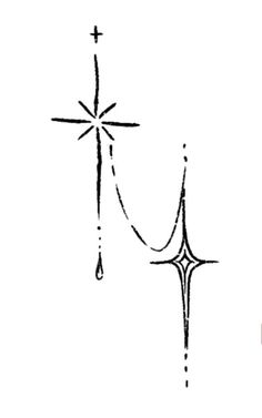 the cross is drawn in black ink on a white background