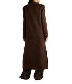 Radiate Timeless Elegance with Seamless Grace
Wrap yourself in luxury with our Women’s Collarless Dark Brown Trench Wool Coat. This full-length coat combines modern minimalism with classic sophistication, offering unmatched style and warmth. Tailored Full-length Elegant Outerwear, Elegant Tailored Full-length Outerwear, Elegant Full Length Outerwear For Fall, Elegant Full-length Outerwear For Fall, Elegant Long Brown Wool Coat, Elegant Full-length Outerwear For Office, Peplum Leather Jacket, Asymmetrical Leather Jacket, Racer Jackets