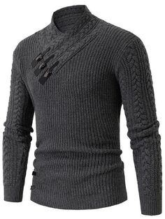 Color: light gray, dark gray, black, whiteProduct Category:KnitwearSize:M,L,XL,XXL,XXXLShape: SlimNeckline:Half-high collarThickness:ThickeningApplicable scene: leisureSleeve Length:Long SleeveSeason: WinterStyle details: twisted flowers Costume Africain, Turtle Neck Men, Casual Pullover Sweater, Sleeves Clothing, Self Design, Sleeveless Sweater, Mens Activewear, Fall Sweaters, Casual Pullover