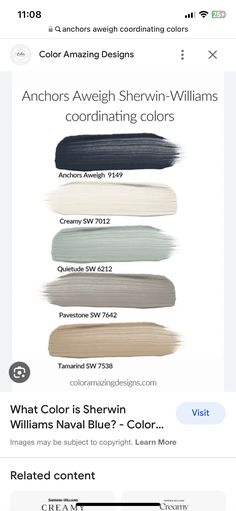 the color chart for sheryln - williams's new hair and makeup products