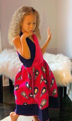 Elastic back and tired at the neck for a custom fit. This African girls dress will make your child look and feel like an African Princess. African Princess, Girls Dress, Custom Fit, Feel Like, Girls Dresses, Make Your