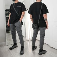 Mens Techwear Outfit, Techwear Streetwear Men, Techwear Summer Men, Casual Techwear Outfits Men, Casual Techwear Men, Men’s Tech Wear, Techwear Outfits Men, Tech Outfit Men