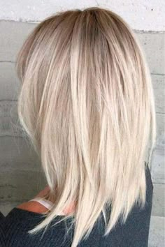 Blond Hairstyles, Hair Cuts 2017, Long Blonde, Short Hairstyle, 2020 Trends, Mid Length Hair, Long Layered Hair, Haircuts For Long Hair